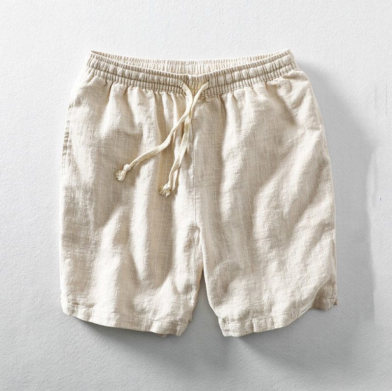Mauro | Gestreepte Heren Shorts met Elastische Taille