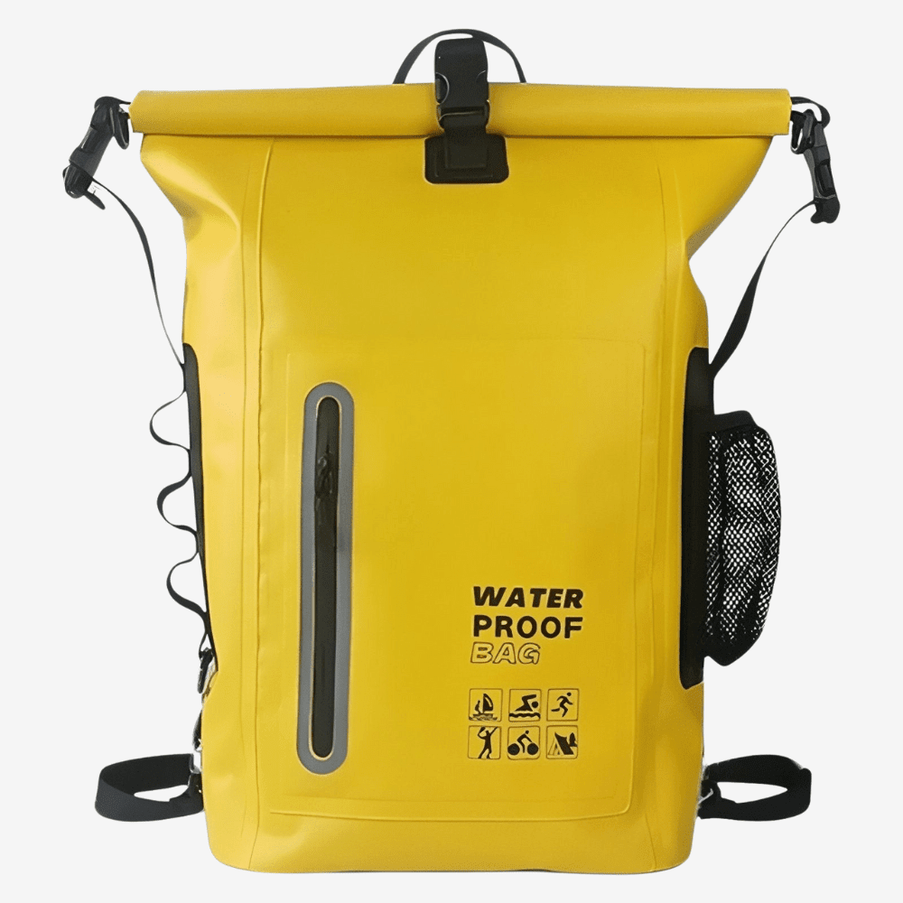 Duurzame Waterdichte 30L Wandelrugzak – Ontworpen voor Nat Weer en Outdoor Gebruik - De Mode OutletYELLOW-YJ54G27