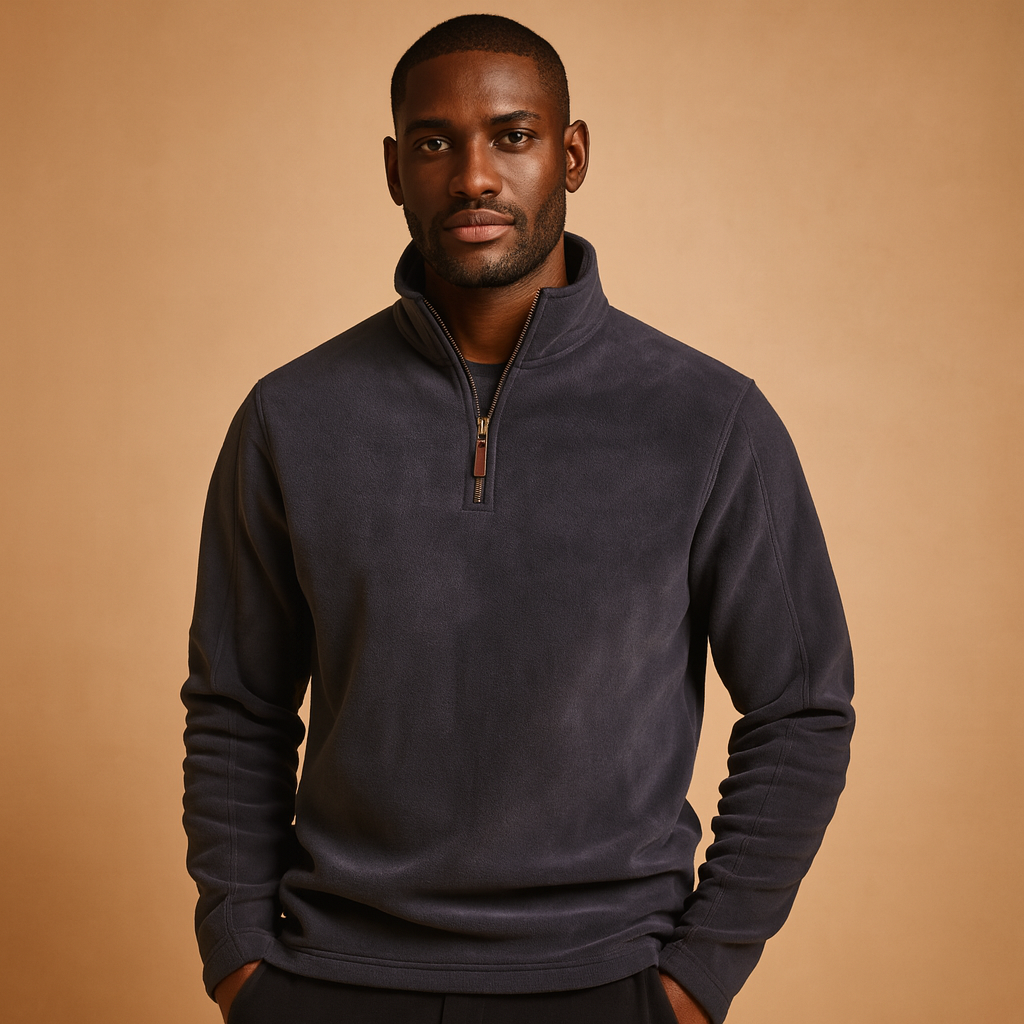 Fleece Pullover Heren | Trui met Half-Zip Rits en Zachte Fleece