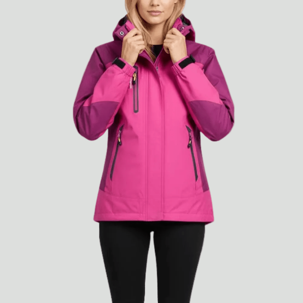Geïsoleerde Regenjas – Waterafstotende Outdoor Laag voor Koele Omstandigheden - De Mode OutletPINK-YD27P17