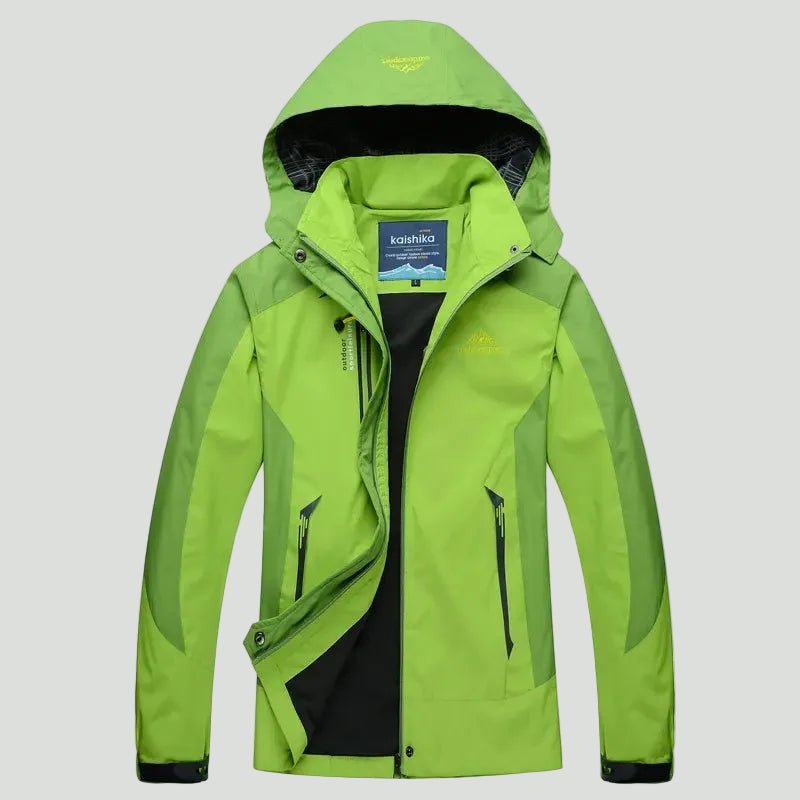 Geïsoleerde Regenjas – Waterafstotende Outdoor Laag voor Koele Omstandigheden - De Mode OutletGREEN-NT28P44