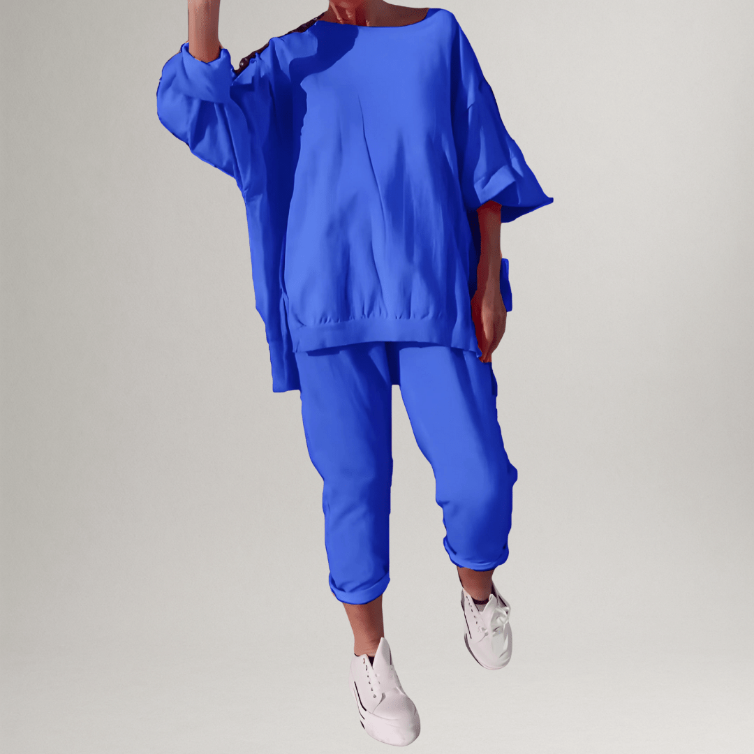 Huispak Dames Oversized – Blauw - beeld 1