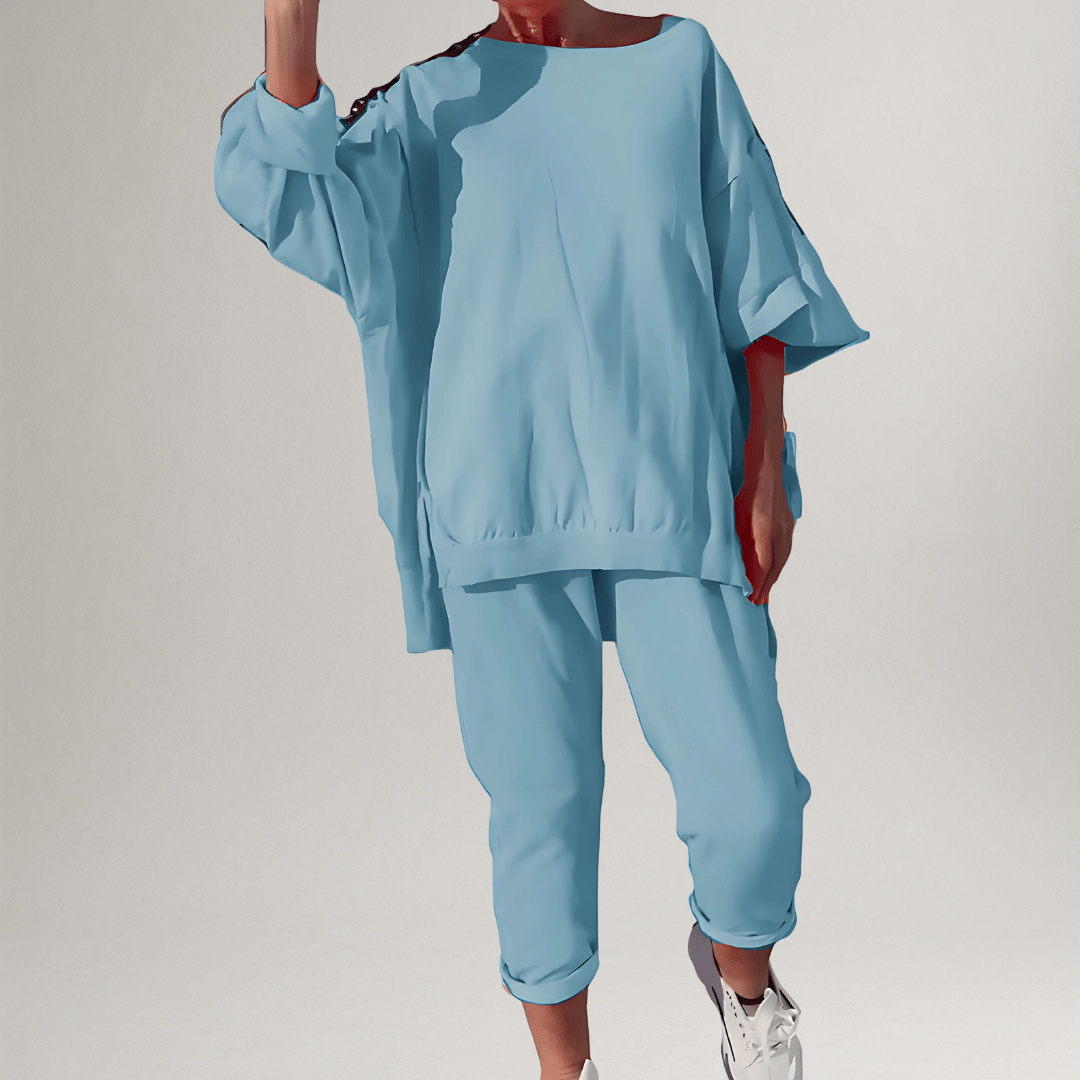 Huispak Dames Oversized – Lichtblauw - beeld 4