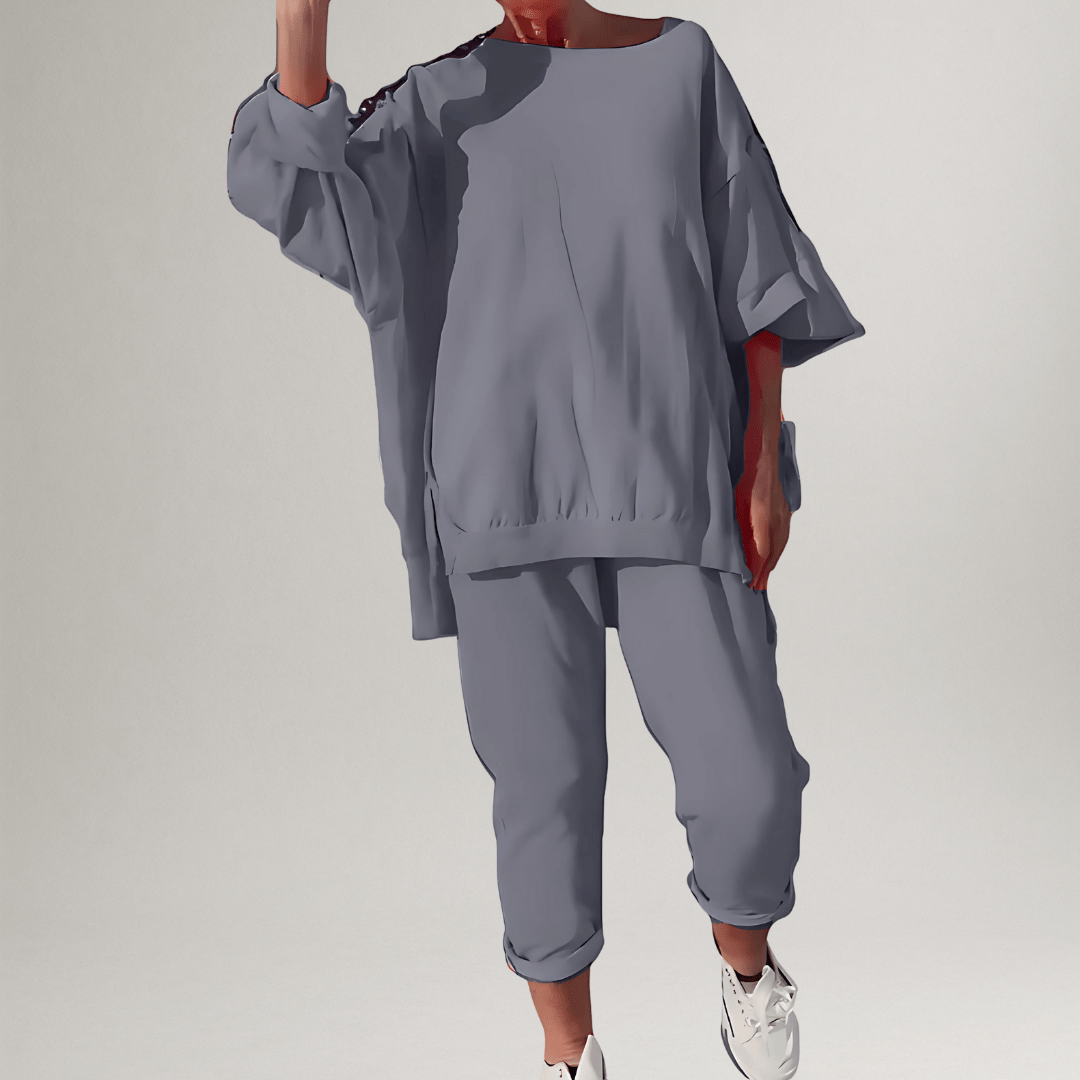 Huispak Dames Oversized – Grijs - beeld 3