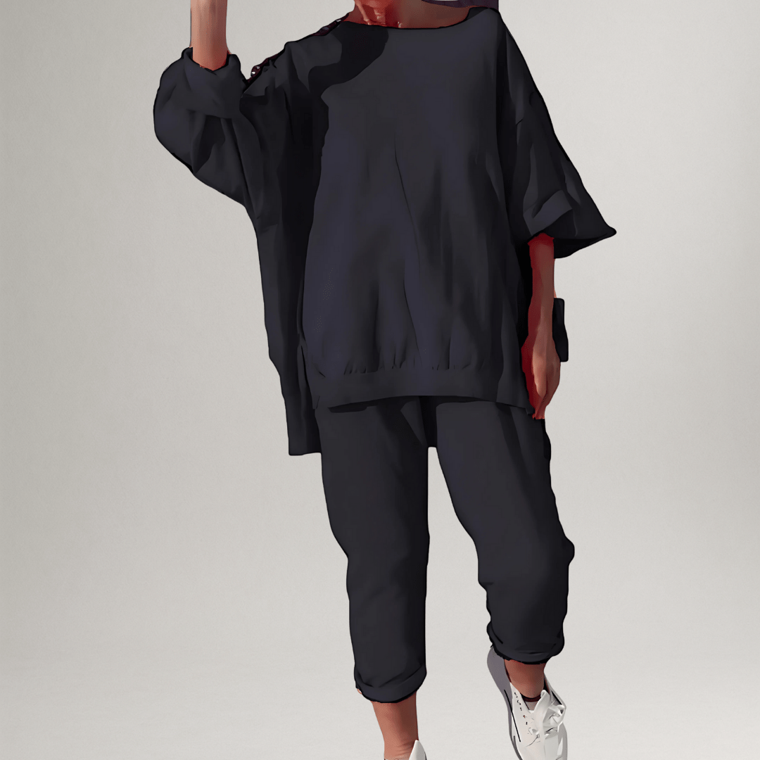 Huispak Dames Oversized – Zwart - beeld 8
