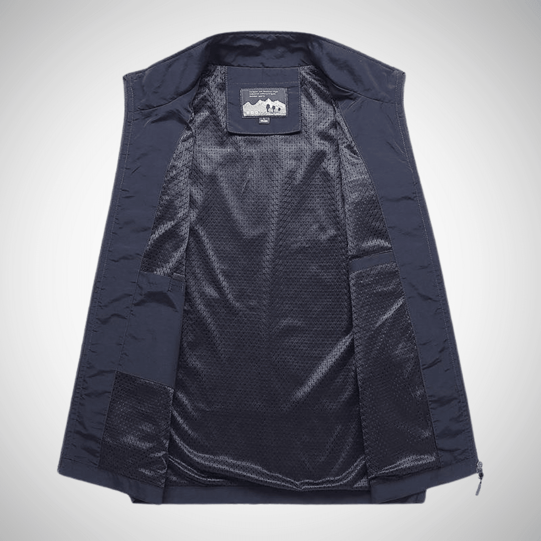 Heren Bodywarmer | Multifunctioneel Utility Vest met Praktische Zakken - De Mode OutletCE5996