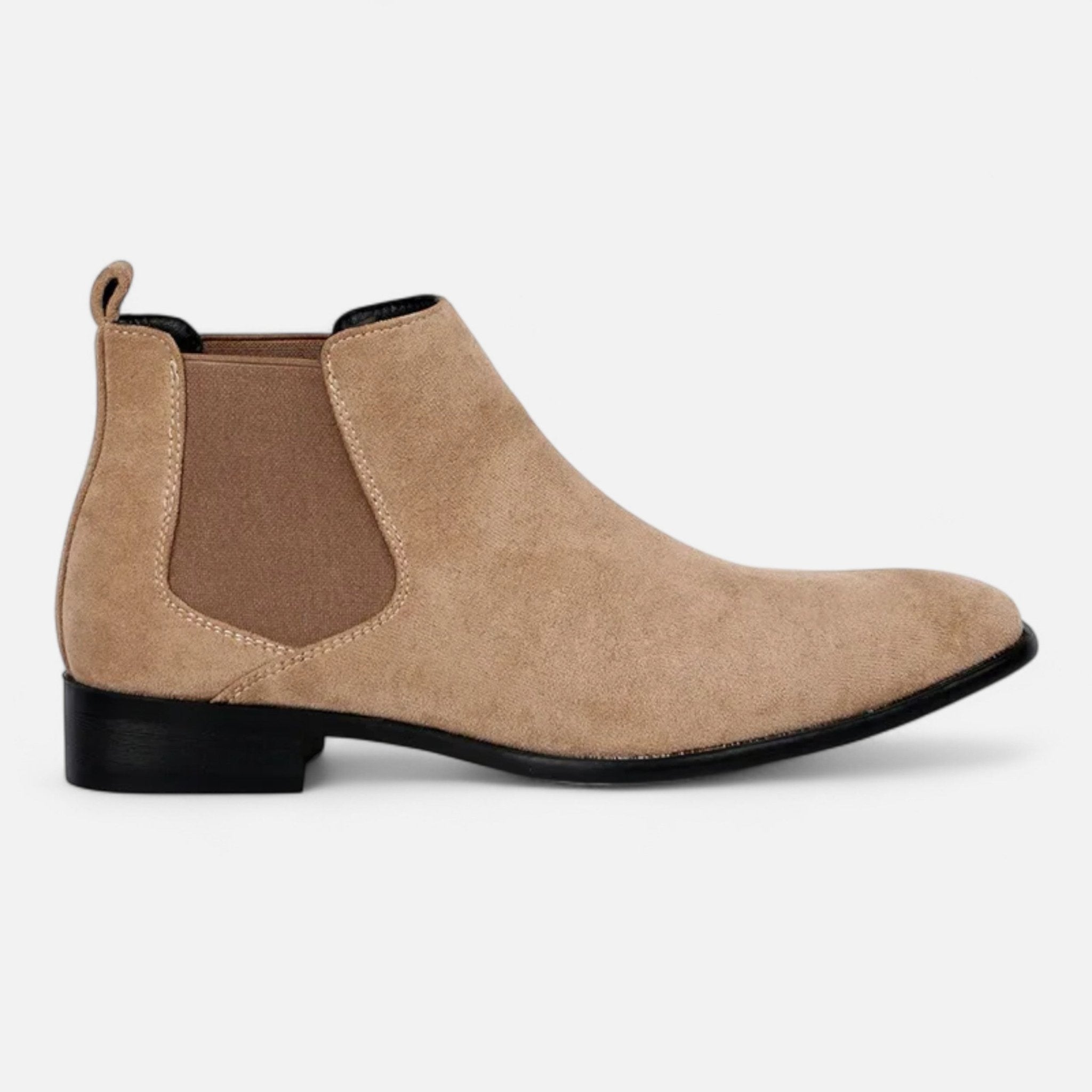Heren Chelsea Boots met Elastische Panelen en Enkellaarsvorm - De Mode Outlet