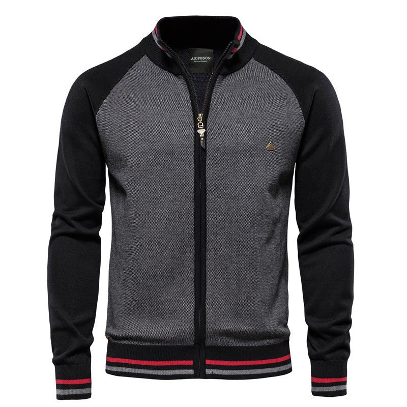 Heren Fijngebreid Vest met Ritssluiting en Staande Kraag | Stijlvol en Comfortabel - De Mode OutletSKU_1759929059533_220