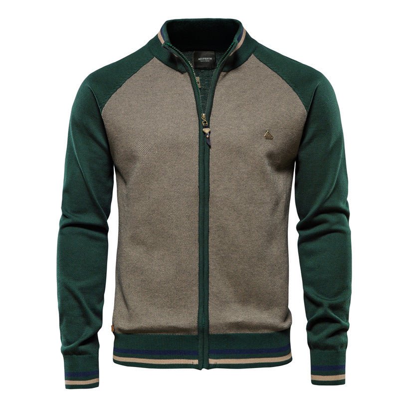 Heren Fijngebreid Vest met Ritssluiting en Staande Kraag | Stijlvol en Comfortabel - De Mode OutletSKU_1759929059533_220