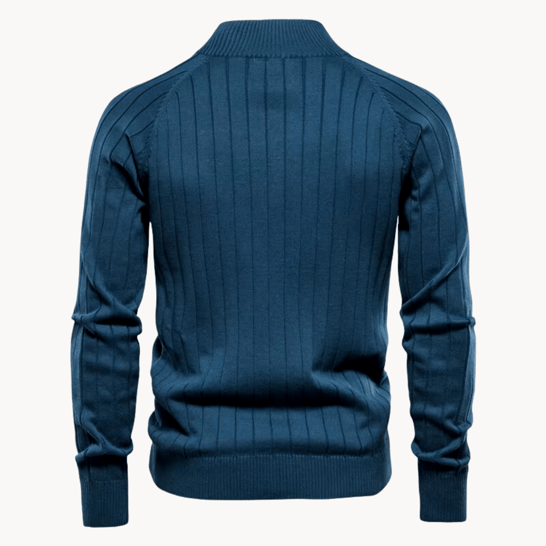 Heren Fijngebreid Vest met Ritssluiting en Staande Kraag | Stijlvol en Comfortabel - De Mode OutletSKU_1759929059533_220