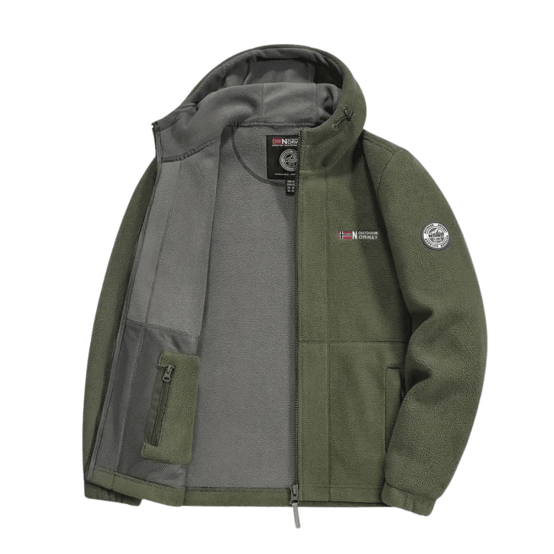 Heren Fleece Jas met Winddichte Afwerking – Ademend en Comfortabel - De Mode OutletBLACK-TB66L55