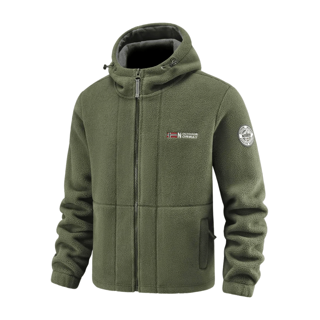 Heren Fleece Jas met Winddichte Afwerking – Ademend en Comfortabel - De Mode OutletBLACK-TB66L55
