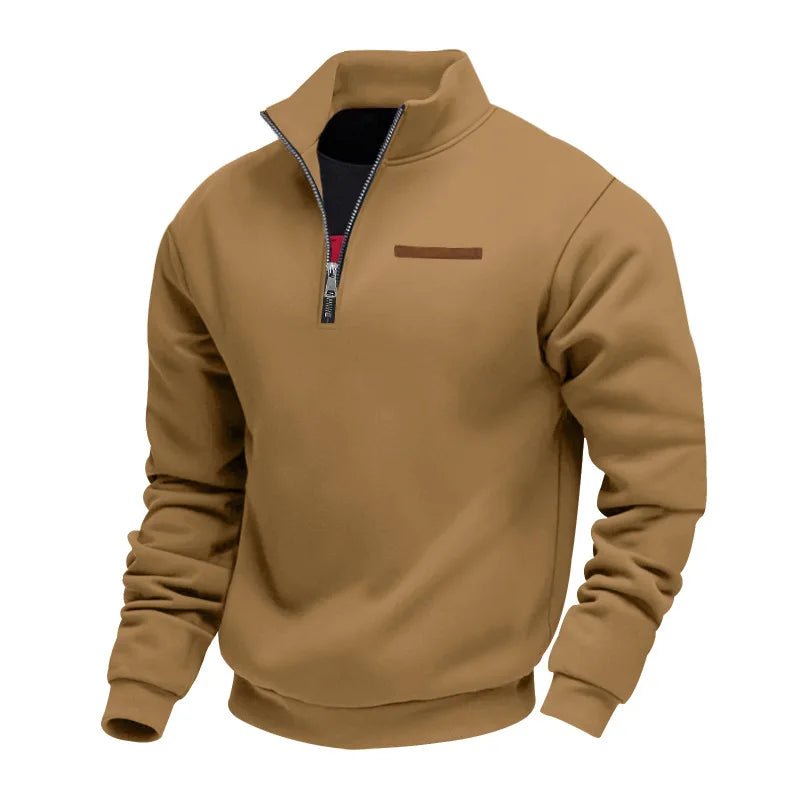 Heren Fleece Sweater met Half - Zip | Regular Fit met Moderne Look - De Mode Outlet