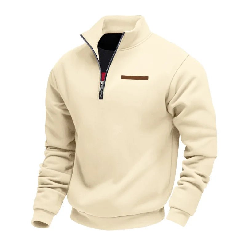 Heren Fleece Sweater met Half - Zip | Regular Fit met Moderne Look - De Mode Outlet