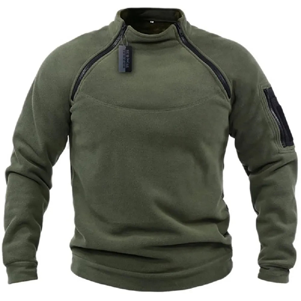Heren fleece sweatshirt | Warm en stoer ontwerp voor dagelijks gebruik - De Mode OutletSKU_1757586027241_127