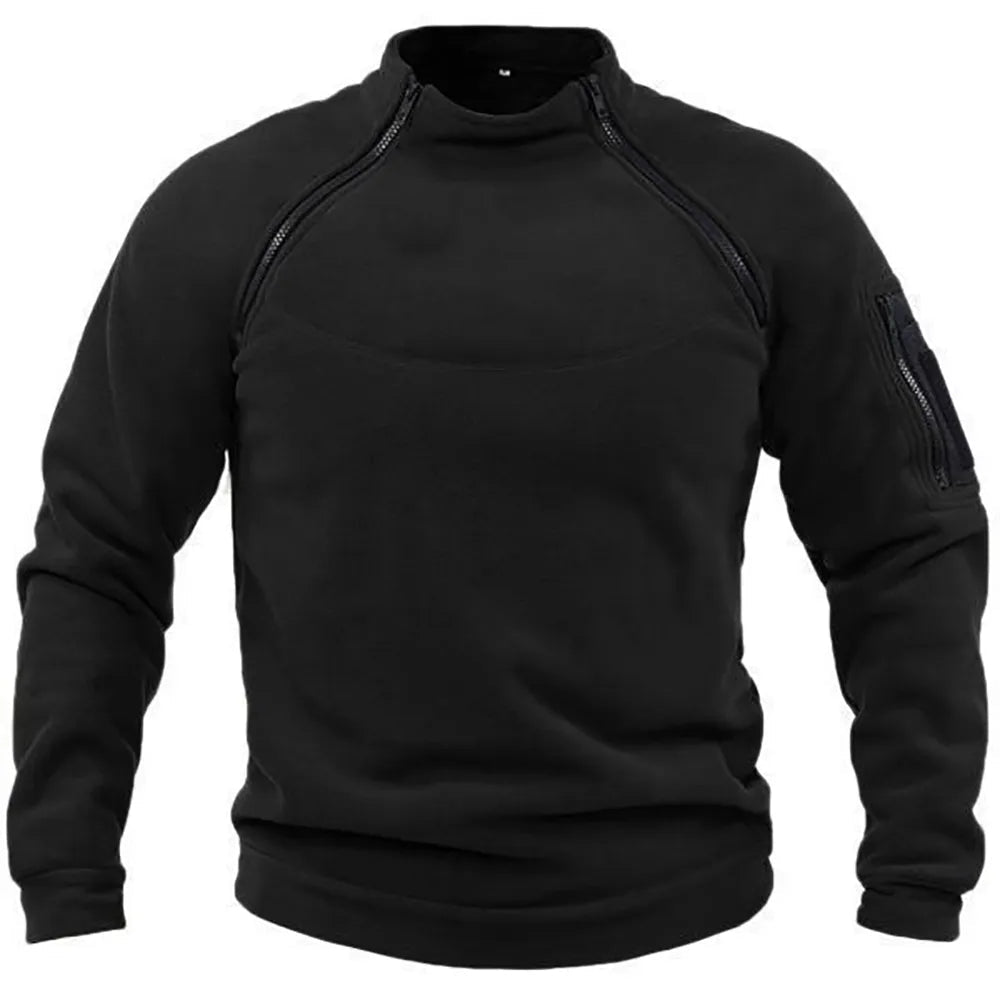 Heren fleece sweatshirt | Warm en stoer ontwerp voor dagelijks gebruik - De Mode Outlet