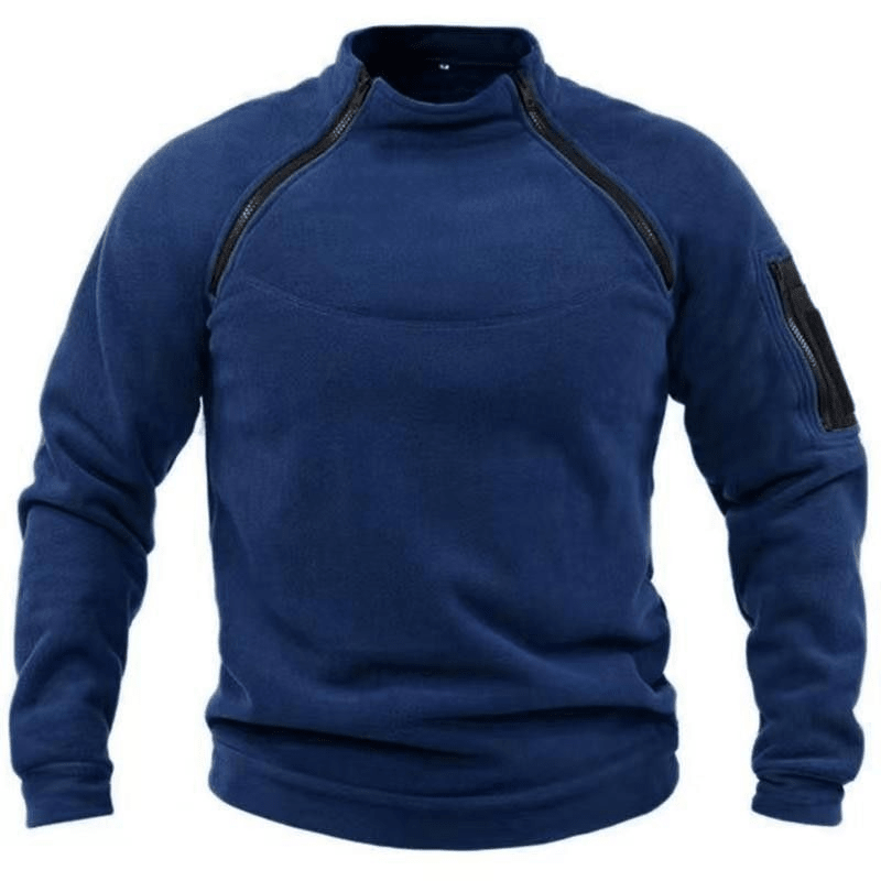 Heren fleece sweatshirt | Warm en stoer ontwerp voor dagelijks gebruik - De Mode Outlet