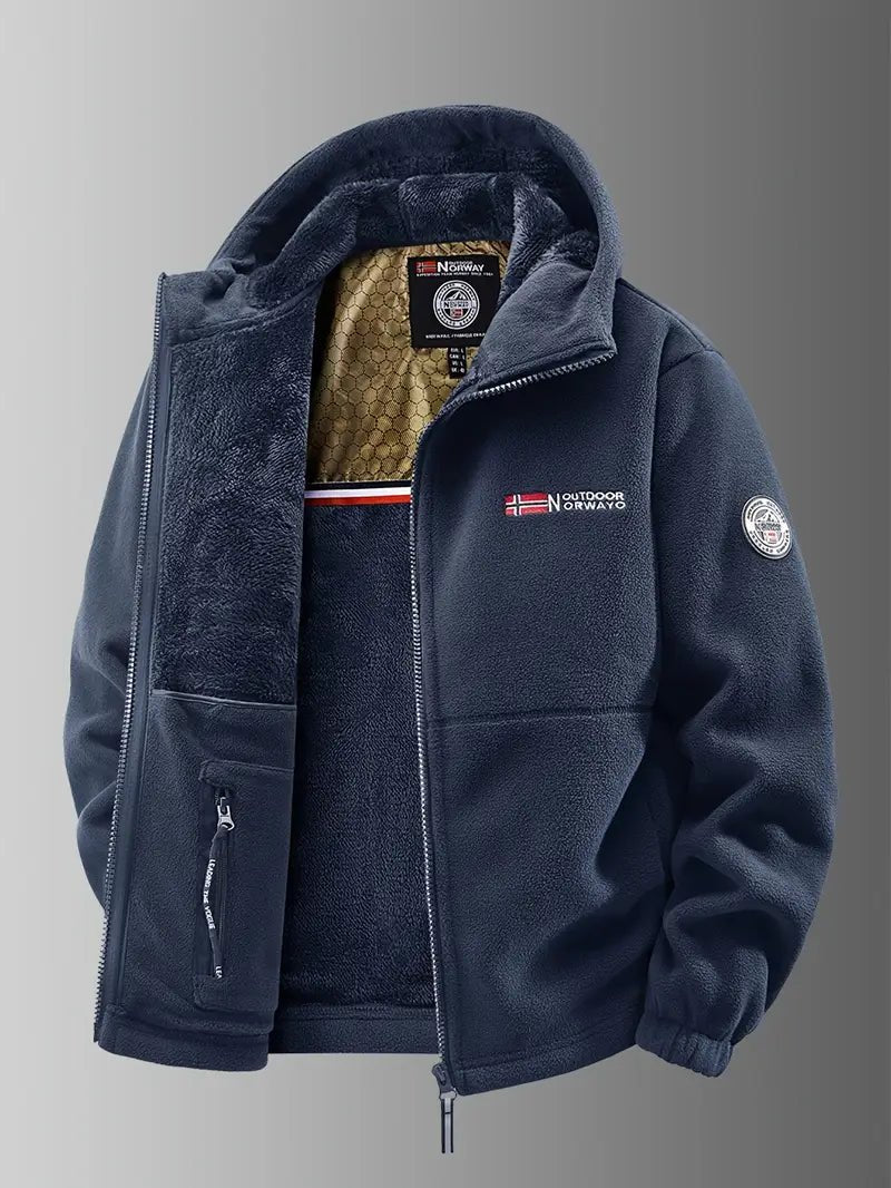 Heren Fleecejack met Warm en Ademend Ontwerp voor Koude Dagen - De Mode Outlet