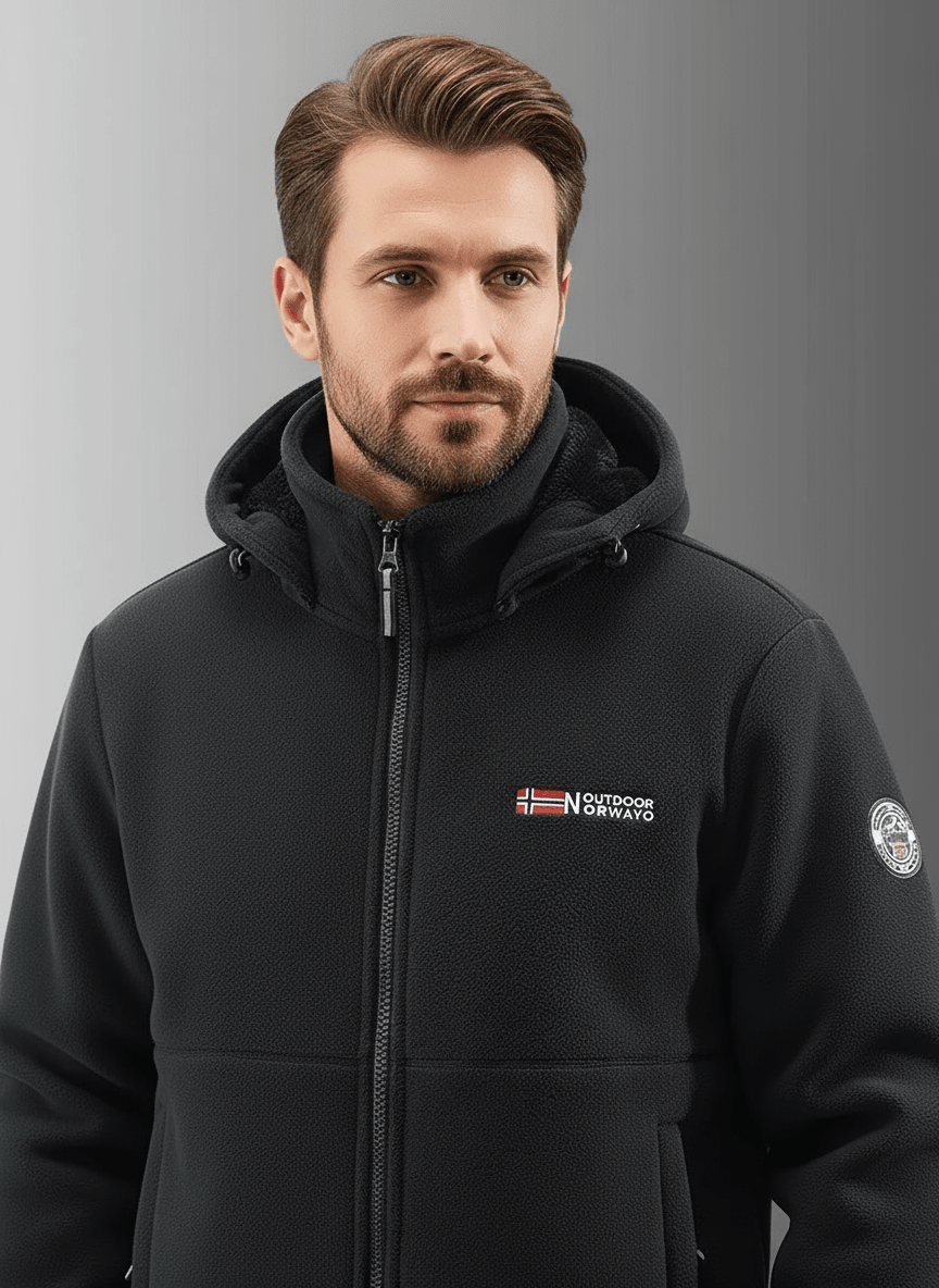 Heren Fleecejack met Warm en Ademend Ontwerp voor Koude Dagen - De Mode Outlet