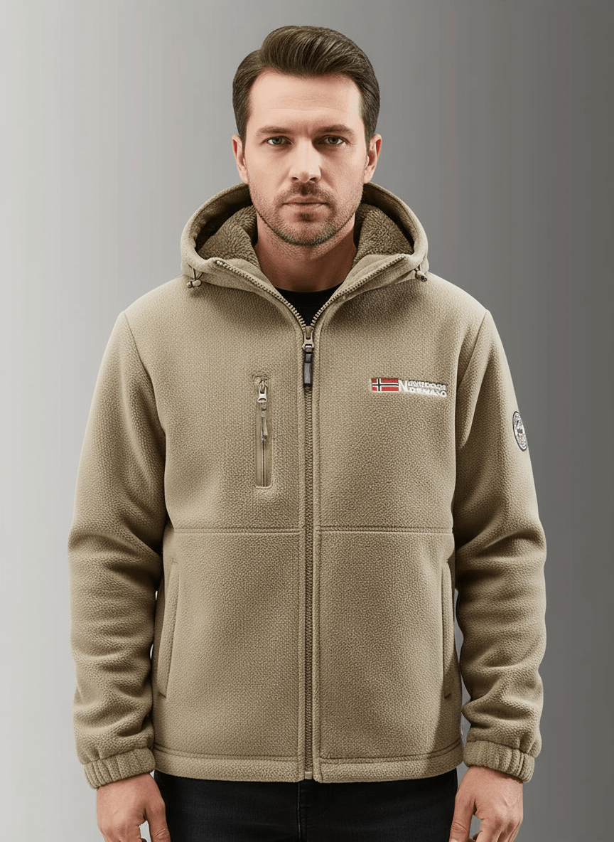 Heren Fleecejack met Warm en Ademend Ontwerp voor Koude Dagen - De Mode Outlet