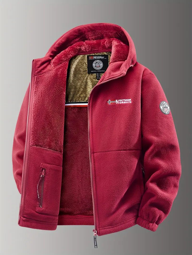 Heren Fleecejack met Warm en Ademend Ontwerp voor Koude Dagen - De Mode Outlet