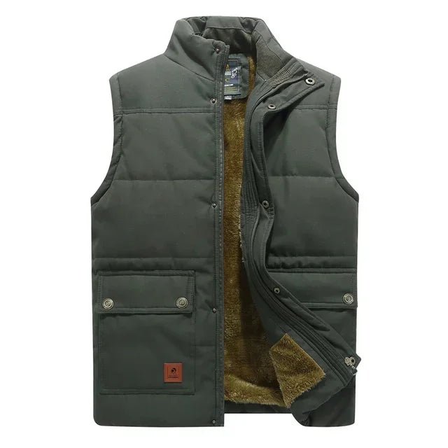 Heren Gevoerde Bodywarmer met Ritssluiting en Comfortabele Pasvorm - De Mode Outlet59568242366697
