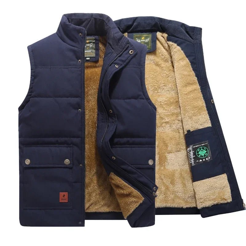 Heren Gevoerde Bodywarmer met Ritssluiting en Comfortabele Pasvorm - De Mode Outlet59568242963305