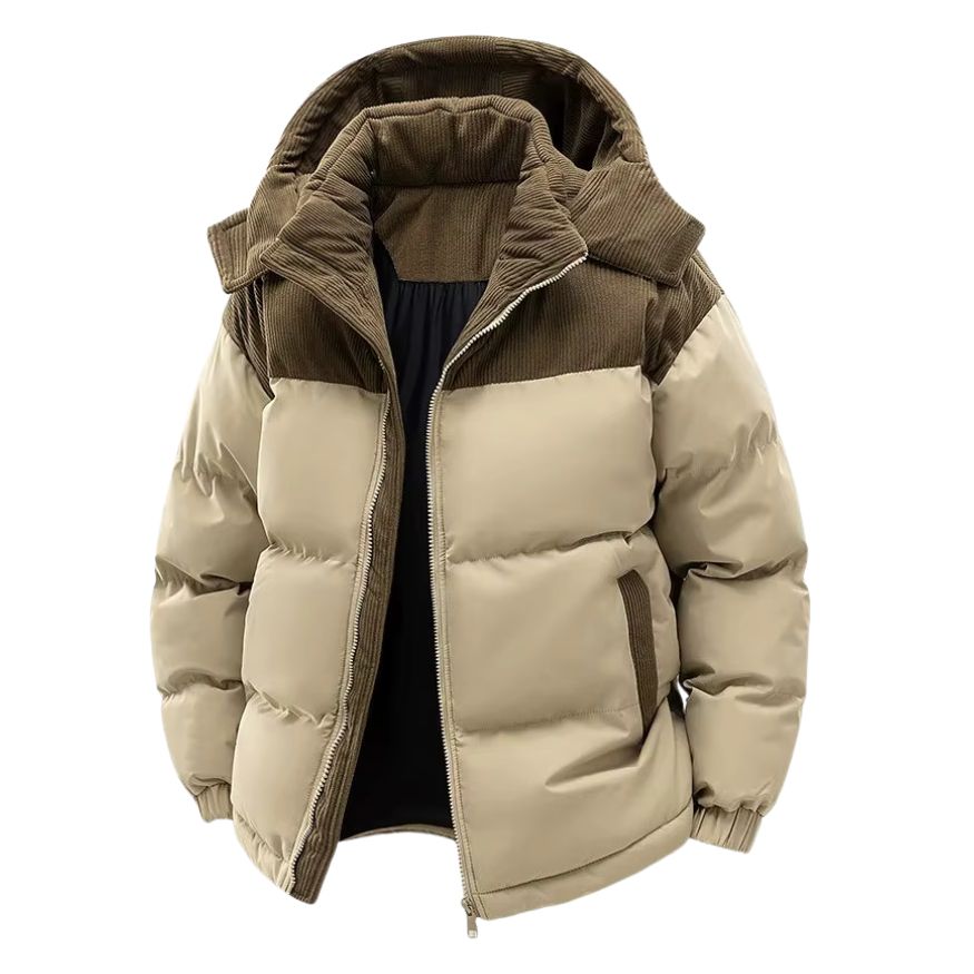Heren Gewatteerde Jas met Capuchon | Warm en veelzijdig voor koude dagen - De Mode Outlet13392271686283