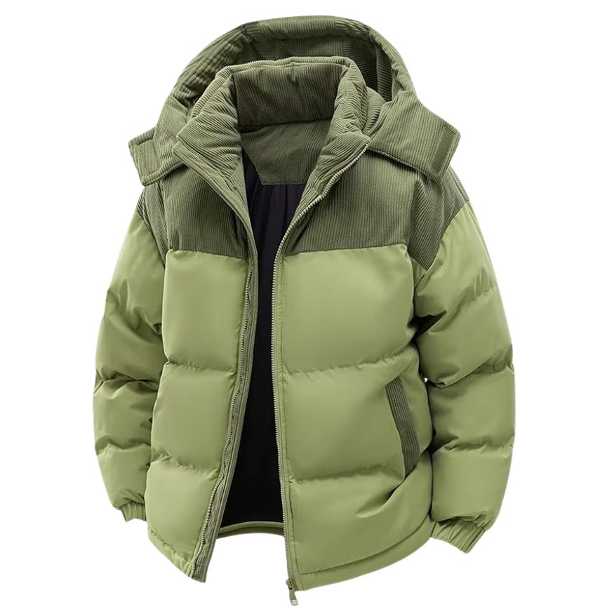 Heren Gewatteerde Jas met Capuchon | Warm en veelzijdig voor koude dagen - De Mode Outlet13392272879499