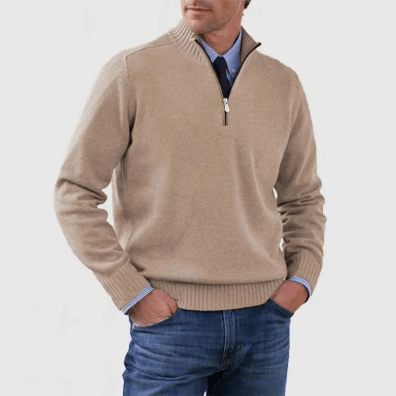 Heren Half - Zip Trui | Regular Fit met Moderne Uitstraling - De Mode OutletDMED2-QZ095025