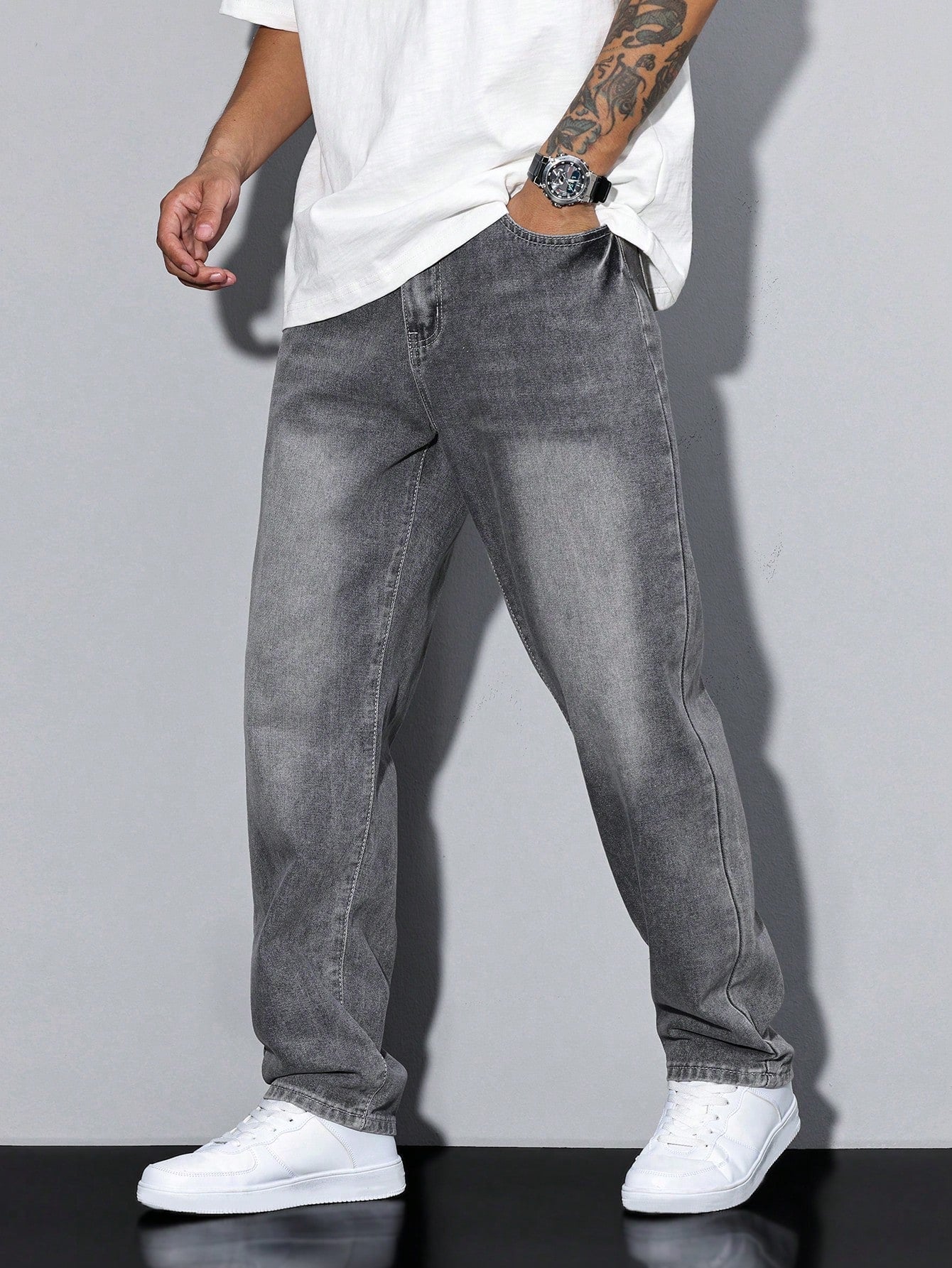 Heren jeans | Losse baggy fit met moderne en casual uitstraling - De Mode Outlet7652934516822-Kleur 2/XS
