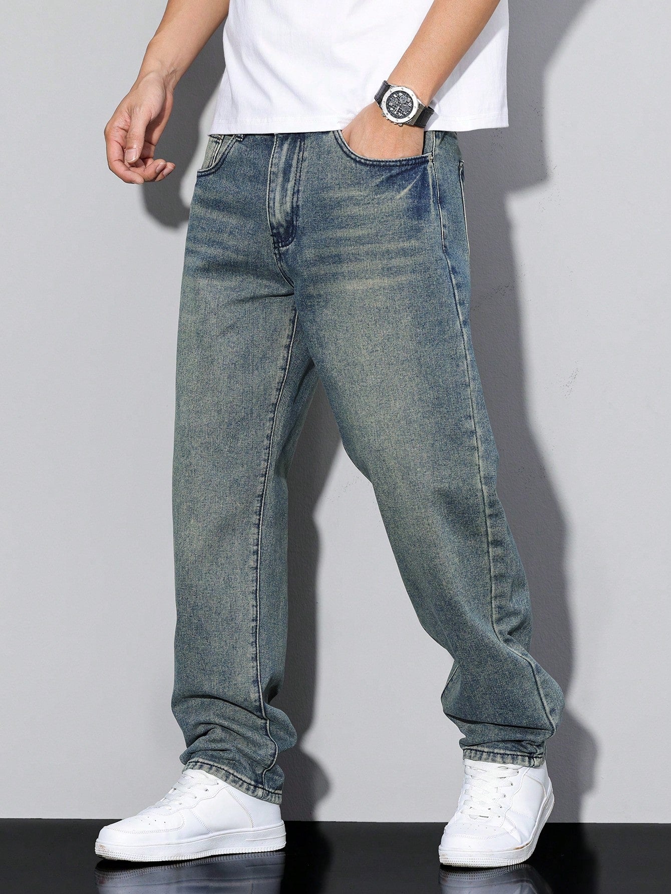 Heren jeans | Losse baggy fit met moderne en casual uitstraling - De Mode Outlet7652934516822-Kleur 1/XS