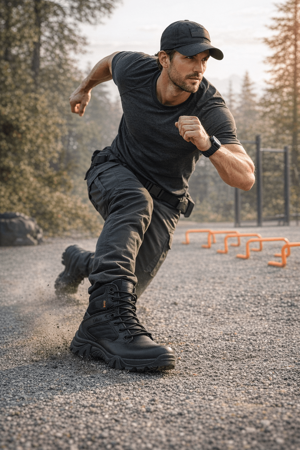 Heren Lichtgewicht Waterdichte Tactical Wandelschoenen – Gripzool voor Buiten - De Mode OutletKHAKI-HO67N59