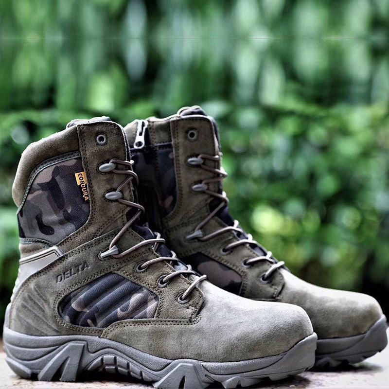 Heren Lichtgewicht Waterdichte Tactical Wandelschoenen – Gripzool voor Buiten - De Mode OutletKHAKI-HO67N59