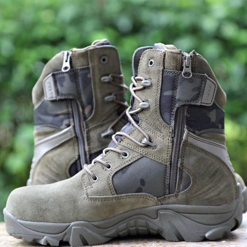 Heren Lichtgewicht Waterdichte Tactical Wandelschoenen – Gripzool voor Buiten - De Mode OutletKHAKI-HO67N59