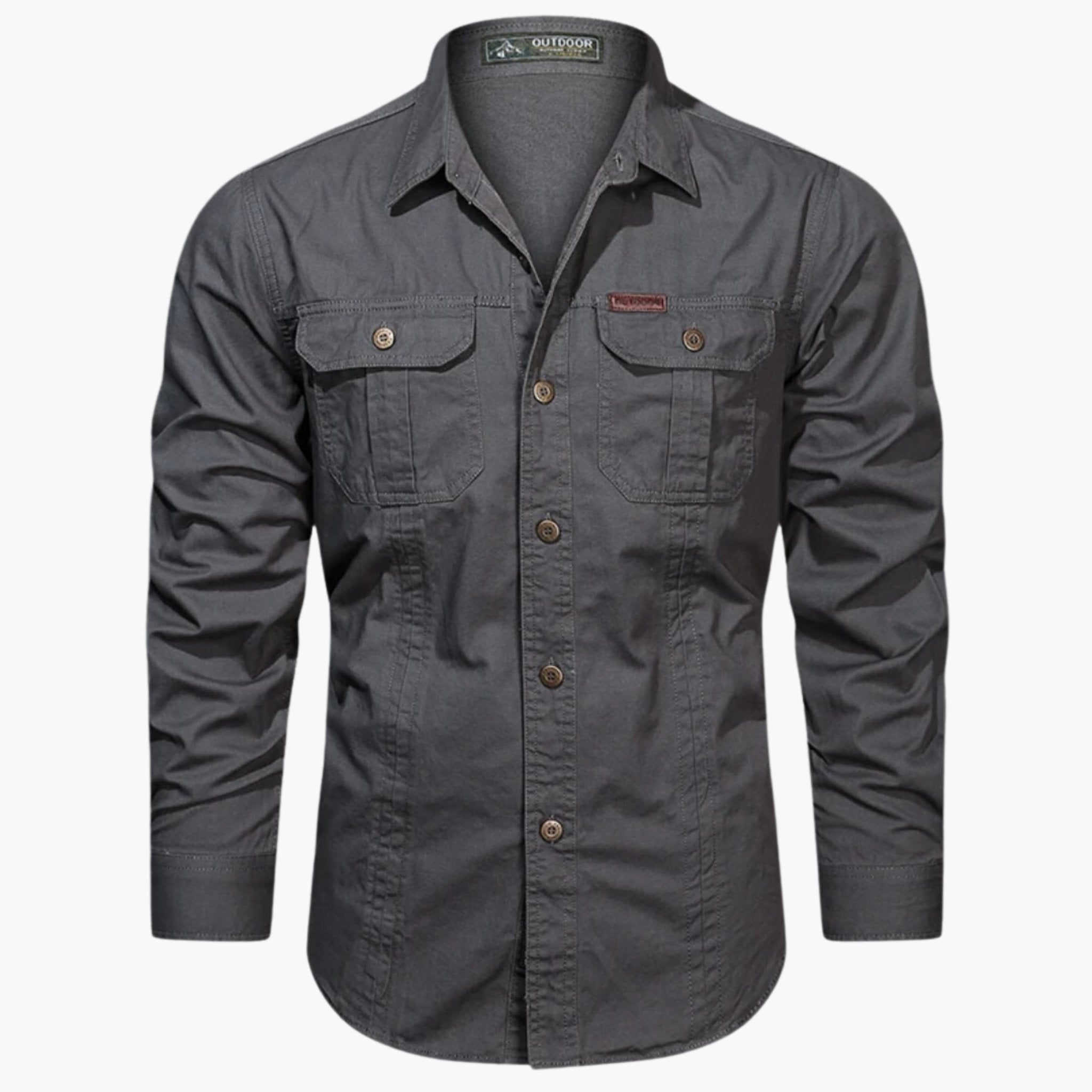 Heren Outdoor Overhemd met Borstzakken en Knoopsluiting | Duurzaam en Veelzijdig - De Mode OutletSKU_1759390379816_907