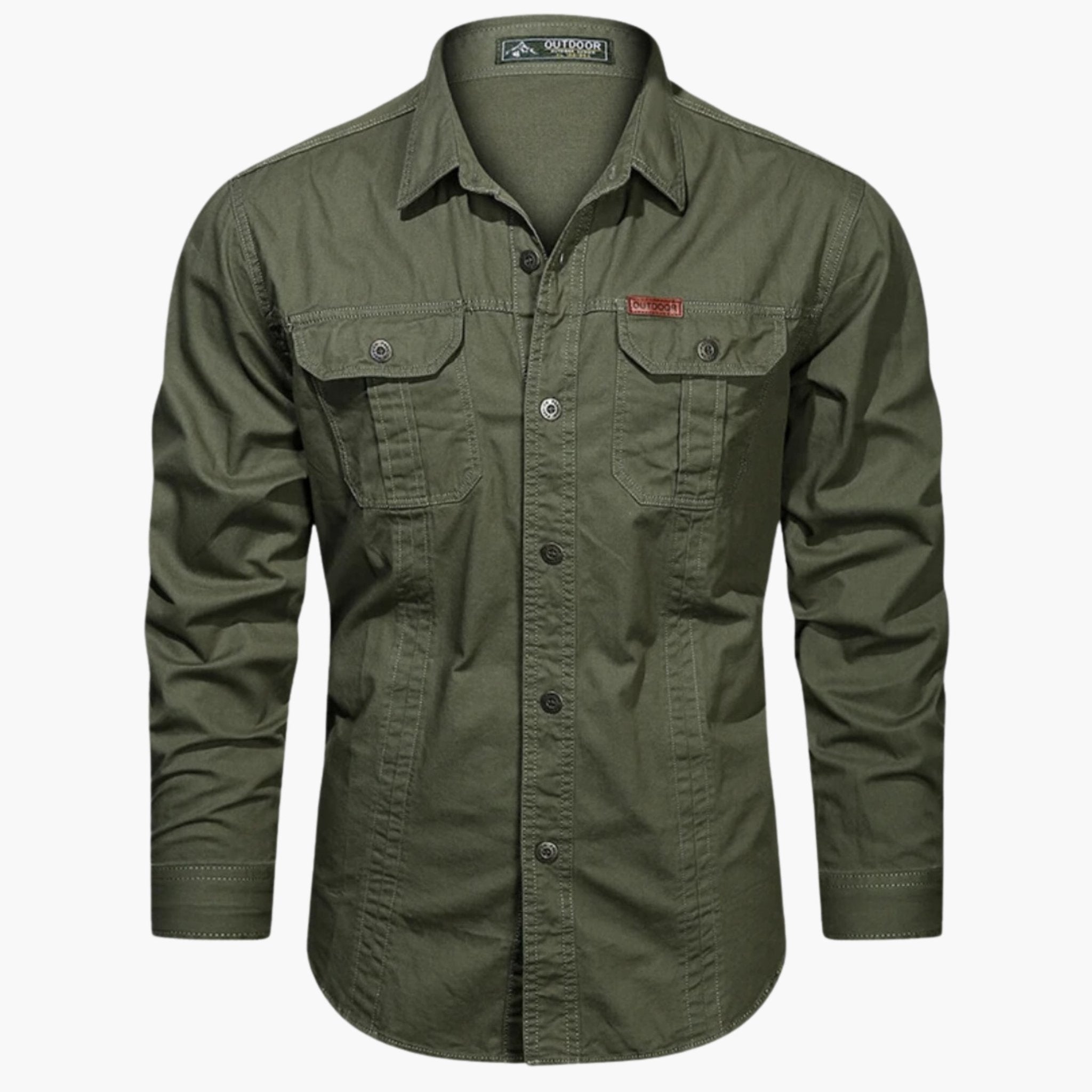 Heren Outdoor Overhemd met Borstzakken en Knoopsluiting | Duurzaam en Veelzijdig - De Mode OutletSKU_1759390379816_637