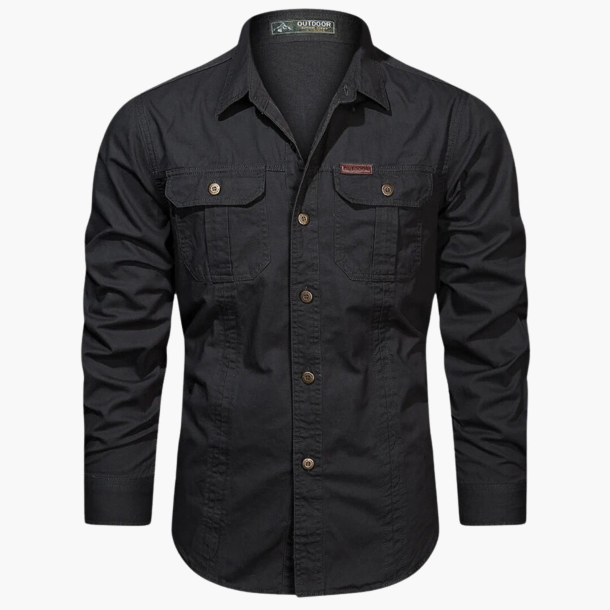 Heren Outdoor Overhemd met Borstzakken en Knoopsluiting | Duurzaam en Veelzijdig - De Mode OutletSKU_1759390379816_329
