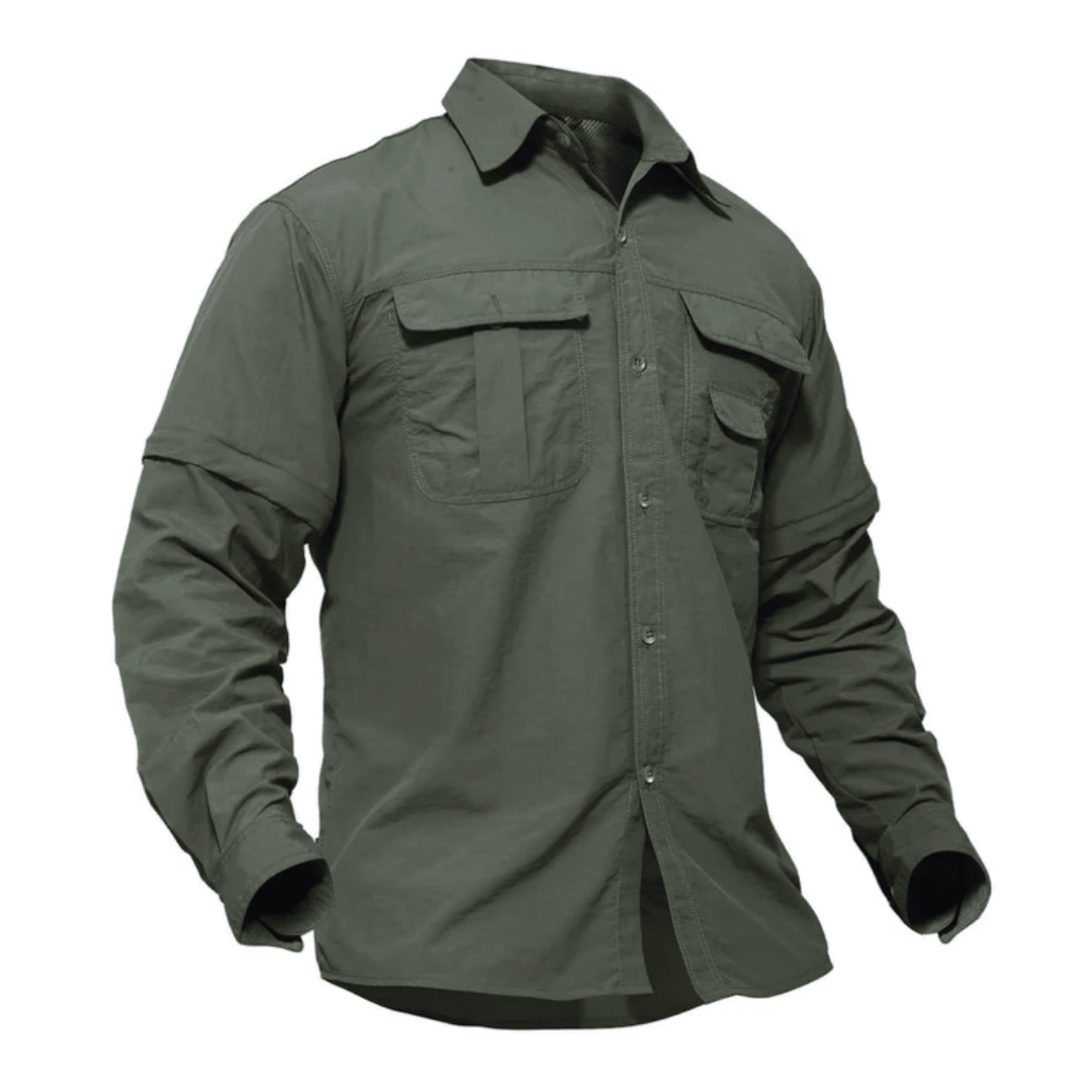 Heren Outdoor Shirt met Afritsbare Mouwen en Sneldrogend Ontwerp - De Mode Outlet47438215725964