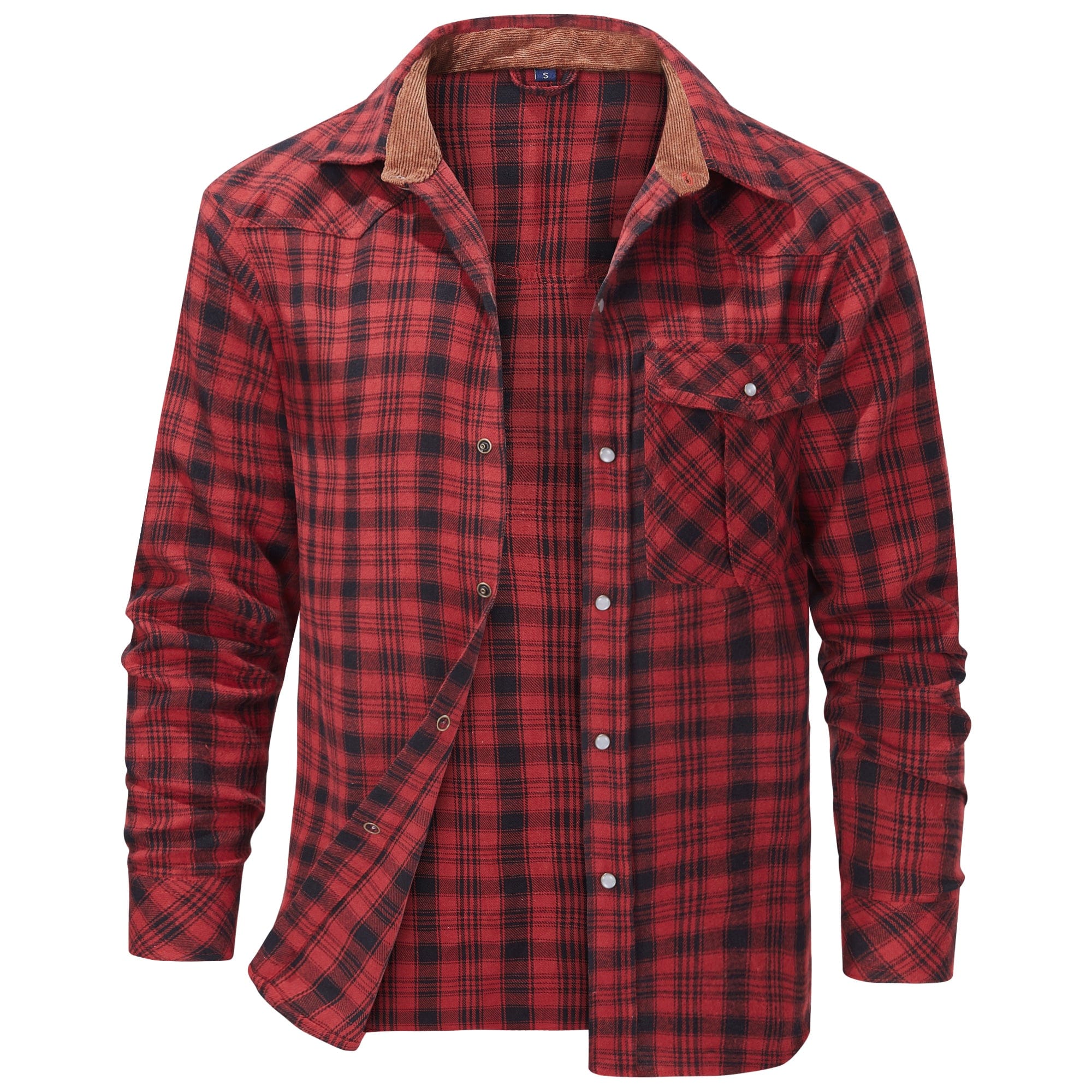 Heren overhemd met flanellen uitstraling | Warm en casual ontwerp - De Mode OutletDMED2-QZ033021