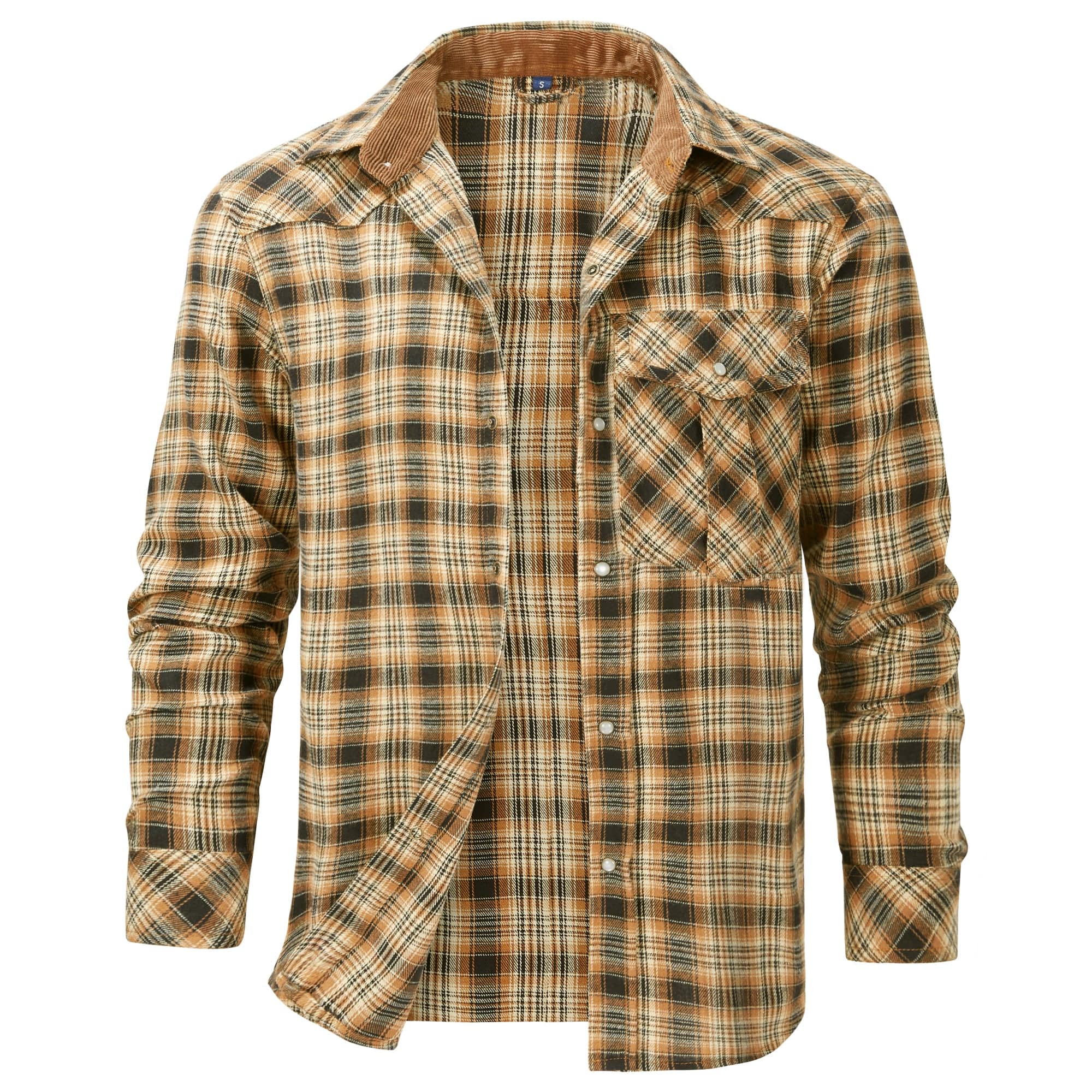 Heren overhemd met flanellen uitstraling | Warm en casual ontwerp - De Mode OutletDMED2-QZ033016