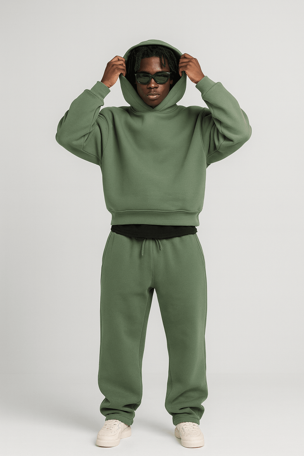Heren oversized hoodie en jogger set | Relaxte pasvorm voor dagelijks gebruik - De Mode OutletSKU_1766118710862_298
