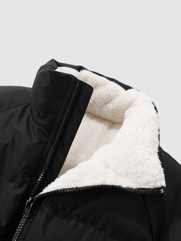 Heren Pufferjas met Fleegevoerde Binnenkant en Warme Bescherming - De Mode Outletsz00086yf06052