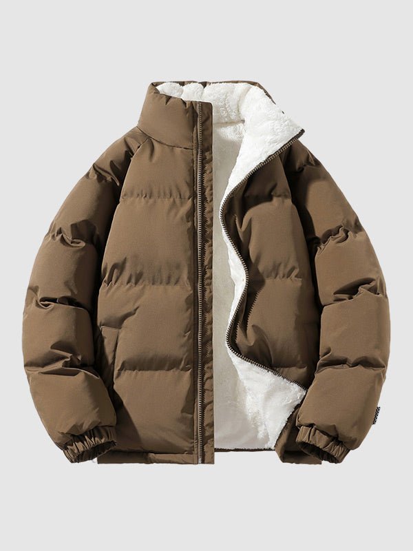 Heren Pufferjas met Fleegevoerde Binnenkant en Warme Bescherming - De Mode Outletsz00086yf06052