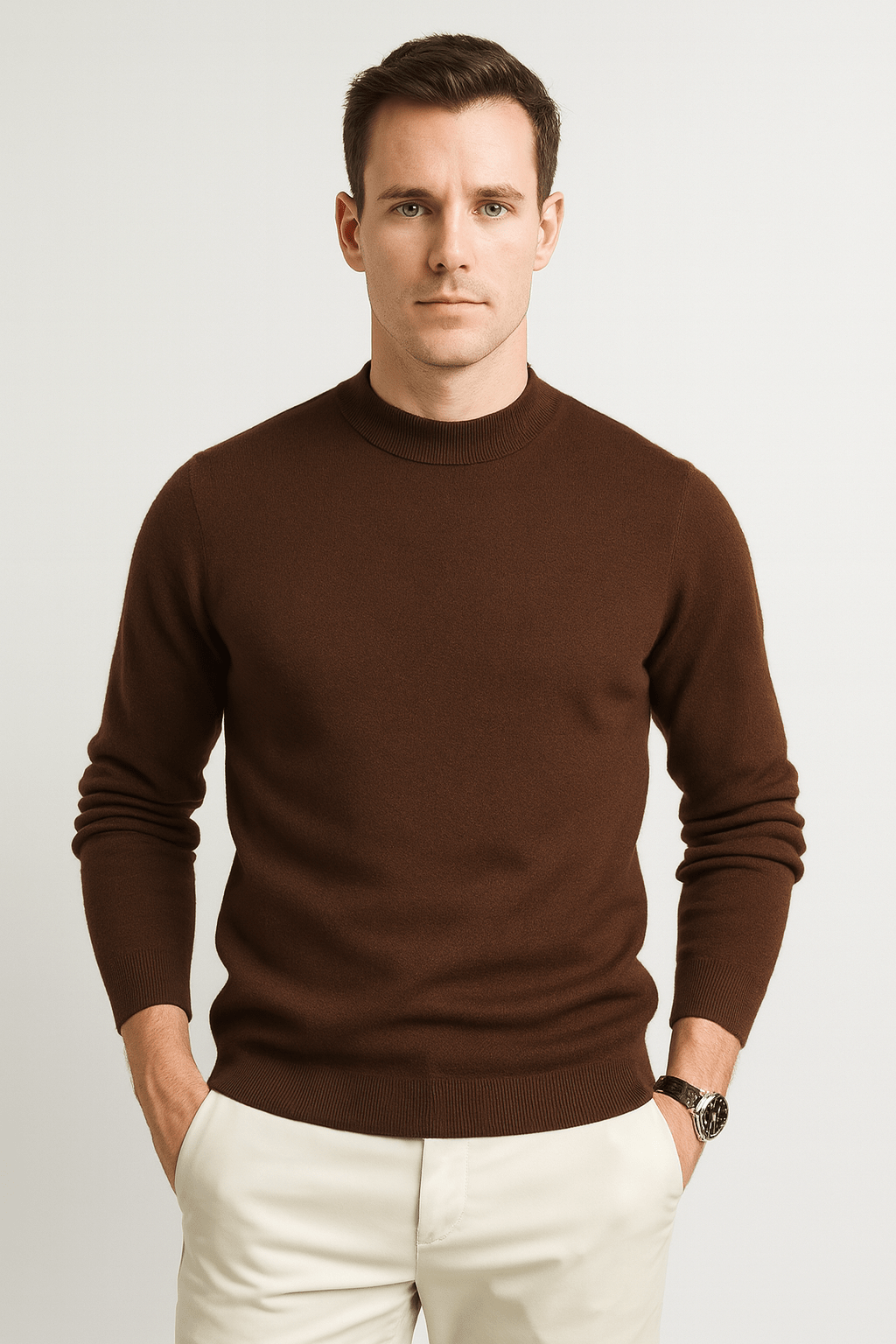 Heren Pullover met Zachte Stof en Regular Fit - De Mode OutletSKU_1762282956812_573