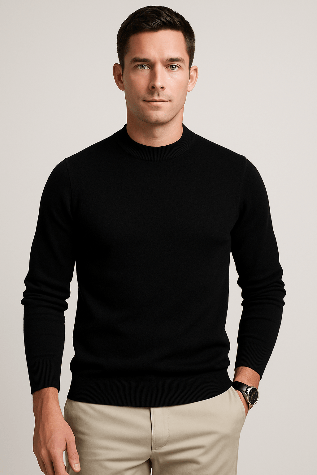 Heren Pullover met Zachte Stof en Regular Fit - De Mode OutletSKU_1762282956812_765