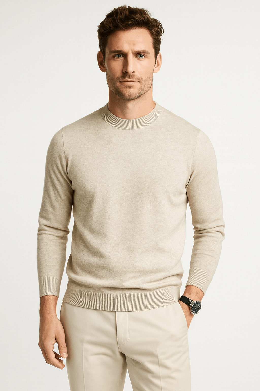 Heren Pullover met Zachte Stof en Regular Fit - De Mode OutletSKU_1762282956812_502