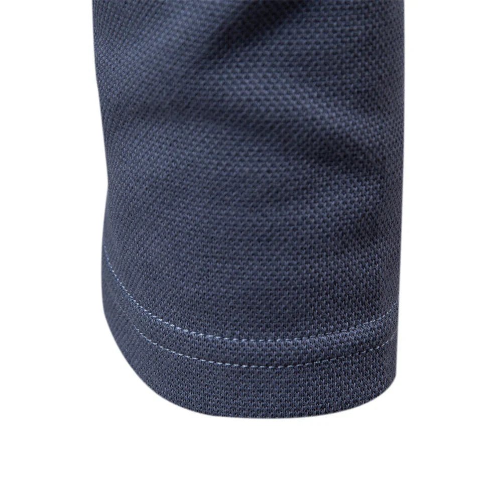 Heren Slim Fit Polo Shirt met Lange Mouwen en Klassieke Kraag - De Mode Outlet