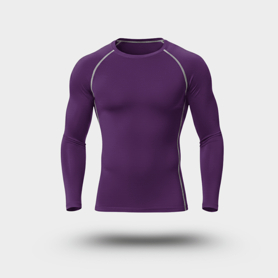 Heren Sneldrogende Longsleeve Crewneck met Stretch - De Mode OutletDMED4-SS004019