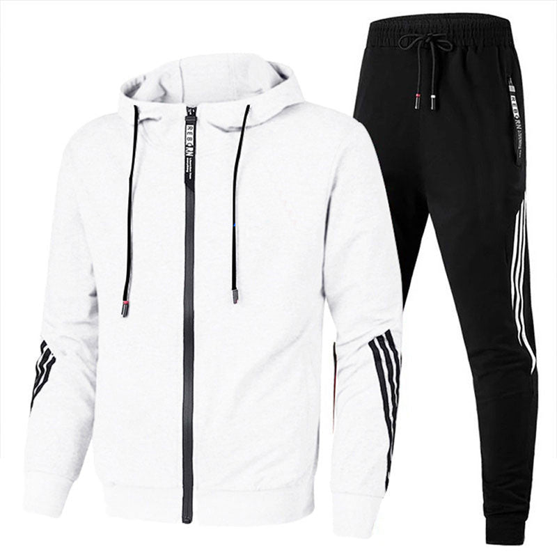 Heren Trainingspak met Ademend Ontwerp en Comfortabele Pasvorm - De Mode OutletSKU_1719587337210_625